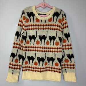 Kiel James Patrick Kids The Scaredy Cat Sweater Halloween Unisex Wool Blend 4T